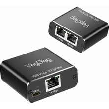 Braventa Collection Veggieg 1 Giriş 2 Çıkış RJ45 Gigabit Ethernet Çoklayıcı Splitter Adaptör