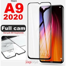Ceponya Oppo A9 2020 Ekran Koruyucu Ekranı Tam Kaplayan Kenarları Kırılmaya Dayanıklı Cam Koruyucu