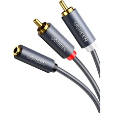 Braventa Collection 3.5 mm Jack Girişi Aux To 2 Rca Ses Aktarma Kablosu 1 Metre