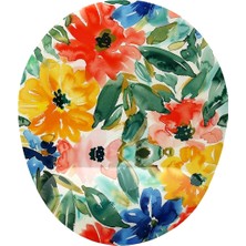 Braventa Collection Iyi Fikirler Suluboya Çiçek Desenli Bilek Destekli Mouse Pad