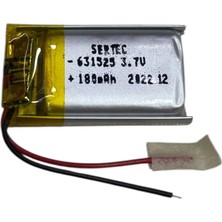 Evvano 631525 3.7V 180 Mah Li-Polymer Pil (DEVRELI/1.5A)