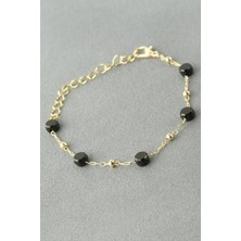 Bijuteri Net Yuvarlak Kristal Taşlı Bileklik