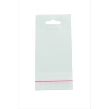 8*15 Yapışkanlı 1000 Adet Askılı Şeffaf Poşet