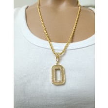 Gram Altın Takmak Içinaltın Kaplama Kolye Altın Kaplama Halat Zincirli Kolye 60 cm