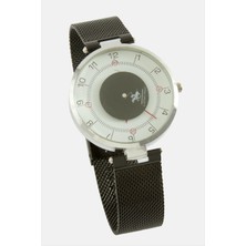 Bijuteri Net Hasır Metal Kayışlı Erkek Kol Saatic