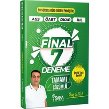 Şara Akademi Final 7 Deneme - Tamamı Çözümlü | Ösym Tarzı Ags, Dkab, Öabt, Ihl Denemeleri | Rauf Şara