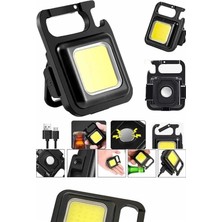 İsmiyle Al Mey Ithalat® Işıldak USB Şarjlı Cep El Feneri Taşınabilir Mini LED Işık Çok Fonksiyonlu