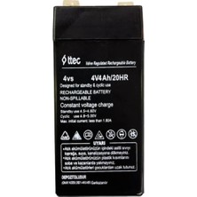 Evvano 4V 4 Ah Kuru Bakımsız Akü