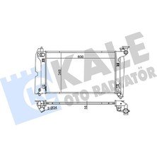 Kale Matrixzn Radyatör Avensis-Corolla 1.4-1.6 Vvti Al/pl/brz 600X348X16