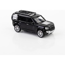 Vardem 1:24 Ölçek 4 Kapısı Kaput ve Kasası Açılan Metal Model Araba Siyah