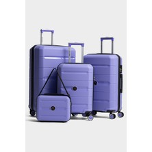 Fiyaka My-Pp 4'lü Tekerlekli Kırılmaz  Set Valiz  Polipropilen Süper Esnek Kırılmaz Tekerlekli Valiz Bavul Seyaha Valiz Seti