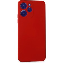 Matrixzn Newface Xiaomi Redmi 12 Kılıf Nano Içi Kadife Silikon - Kırmızı