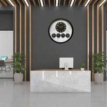 Mey İthalat Mey Ithalat® Siyah Sade ve Şık 52 cm Dünya Saati
