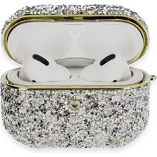 Butik Mey Ithalat®  Airpods Pro 2 (2.nesil) Luz Taşlı Kılıf - Mavi