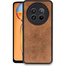 Butik Mey Ithalat®  Realme 12 5g Kılıf Aras Deri Kapak - Taba