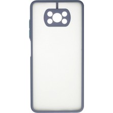 Butik Mey Ithalat®  Xiaomi Pocophone X3 Kılıf Montreal Silikon Kapak - Gri