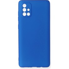 Butik Mey Ithalat®  Samsung Galaxy A71 Kılıf First Silikon - Mavi