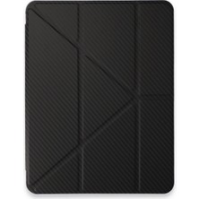 Butik Mey Ithalat®  iPad Pro 13 (2024) Kılıf Color Karbon Tablet Kılıfı - Siyah