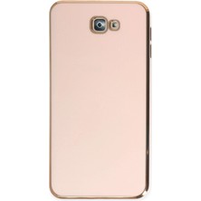 Butik Mey Ithalat®  Samsung Galaxy J7 Prime Kılıf Volet Silikon - Pembe