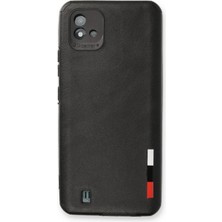 Butik Mey Ithalat®  Realme C11 2021 Kılıf Loop Deri Silikon - Siyah