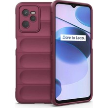 Butik Mey Ithalat®  Realme C35 Kılıf Optimum Silikon - Bordo