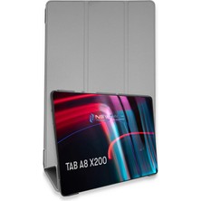 Butik Mey Ithalat®  Samsung Galaxy X200 Tab A8 10.5 Kılıf Tablet Smart Kılıf - Gri