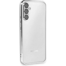 Butik Mey Ithalat®  Samsung Galaxy A34 5g Kılıf  Lensli Silikon - Gümüş