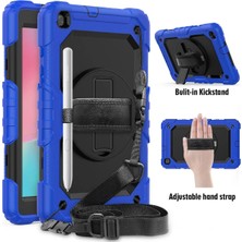 Butik Mey Ithalat®  Samsung Galaxy T290 Tab A 8 Kılıf Pars Tablet Kapak - Mavi