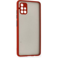Butik Mey Ithalat®  Samsung Galaxy A51 Kılıf Montreal Silikon Kapak - Kırmızı