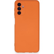 Butik Mey Ithalat®  Samsung Galaxy A14 4g Kılıf Nano Içi Kadife Silikon - Turuncu