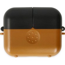 Butik Mey Ithalat®  Airpods 3 (3.nesil) Basmalı Kılıf - Kahverengi-Siyah