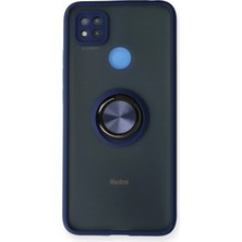 Butik Mey Ithalat®  Xiaomi Redmi 9c Kılıf Montreal Yüzüklü Silikon Kapak - Lacivert
