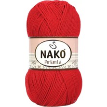 İsmiyle Al 1 Adet Pırlanta Amigurumi El Örgü Ipi Yünü Gelincik Kırmızı 6741