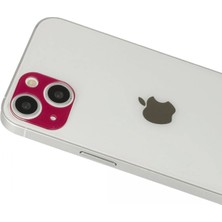 Butik Mey Ithalat®  iPhone 13 Rainbow Kamera Lens Koruma Cam - Koyu Kırmızı