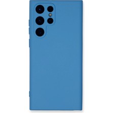 Butik Mey Ithalat®  Samsung Galaxy S24 Ultra Kılıf Nano Içi Kadife Silikon - Mavi