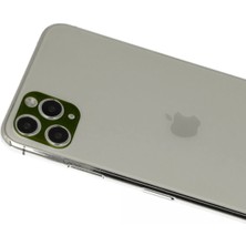 Butik Mey Ithalat®  iPhone 11 Pro Max Rainbow Kamera Lens Koruma Cam - Yeşil