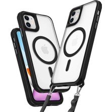 Butik Mey Ithalat®  iPhone 12 Kılıf Enka Magsafe Silikon Kılıf - Siyah