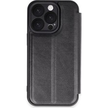 Butik Mey Ithalat®  iPhone 16 Pro Kılıf Flip Cover - Siyah