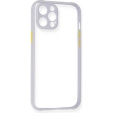 Butik Mey Ithalat®  iPhone 12 Pro Max Kılıf Miami Şeffaf Silikon - Lila