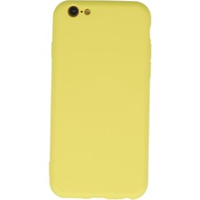 Butik Mey Ithalat®  iPhone 6 Plus Kılıf Nano Içi Kadife Silikon - Sarı