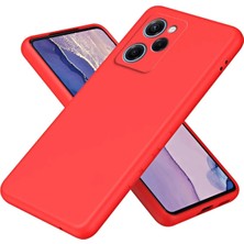 Butik Mey Ithalat®  Xiaomi Poco X5 Pro 5g Nano Içi Kadife Silikon - Kırmızı