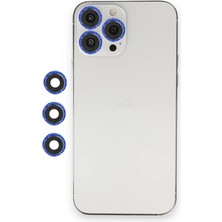 Butik Mey Ithalat®  iPhone 12 Pro Max Shine Kamera Lens - Lacivert
