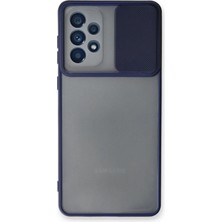 Butik Mey Ithalat®  Samsung Galaxy A33 5g Kılıf Palm Buzlu Kamera Sürgülü Silikon - Lacivert