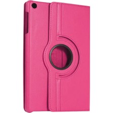 Butik Bfs  Samsung Galaxy Tab A11 360 Tablet Deri Kılıf - Pembe