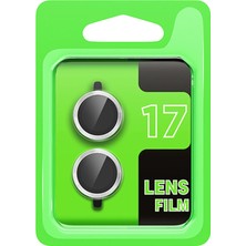 Butik Mey Ithalat®  Apple iPhone 17 Raze Metal Kamera Lens - Gümüş