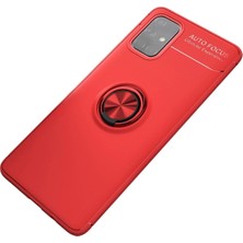 Aylina Mey Ithalat®  Samsung Galaxy M31S Kılıf Range Yüzüklü Silikon - Kırmızı