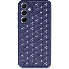 Aylina Mey Ithalat®  Samsung Galaxy A35 5g Kılıf Petek Silikon Kapak - Lacivert