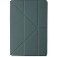 Aylina Mey Ithalat®  Huawei Honor Pad 9 Kılıf Kalemlikli Mars Tablet Kılıfı - Koyu Yeşil