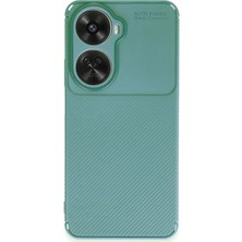Aylina Mey Ithalat®  Huawei Nova 12 Se Kılıf Auto Focus Karbon Kapak - Koyu Yeşil