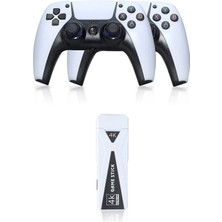 Aylina Mey Ithalat®  Y5 64GB Android Dual Pad 4K Game Stick - Beyaz